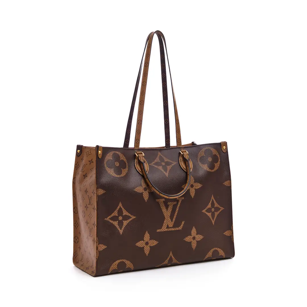 Louis Vuitton - Monogram Reverse Canvas On The Go GM Tote Çanta