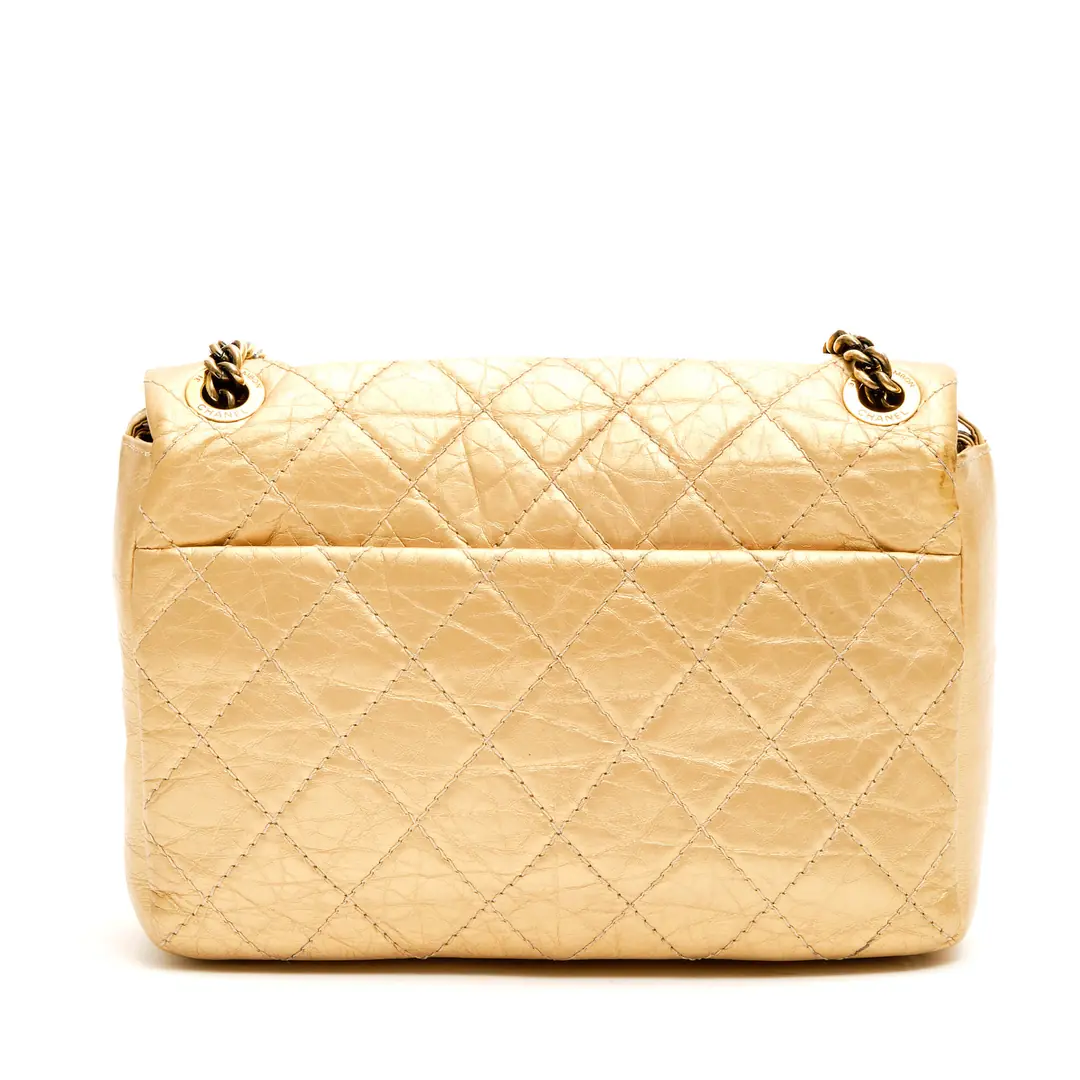 Chanel - Gold CC Logo Square Flap Çanta - Authentic Seconds