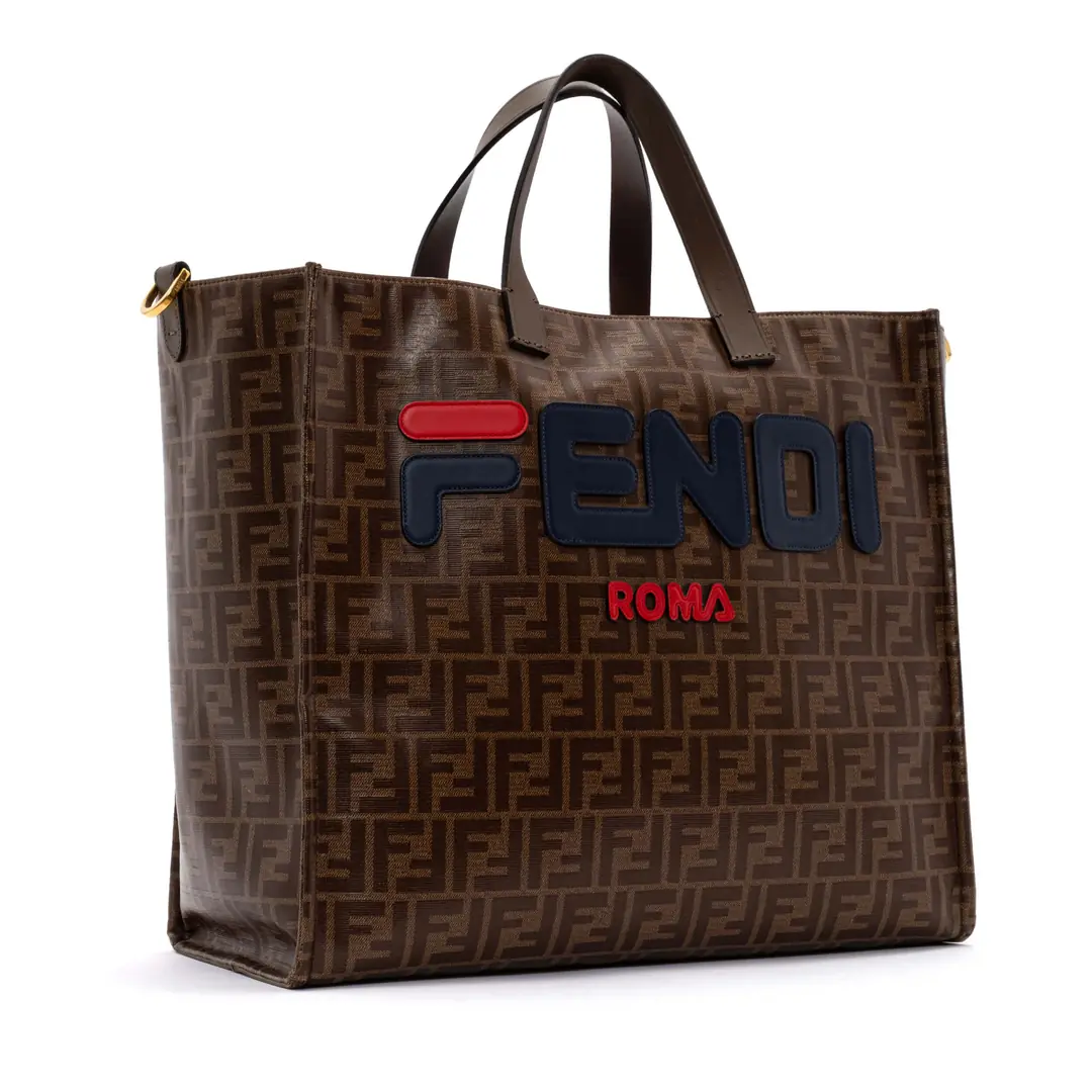 Fendi Fendi - Kahverengi 'FF Zucca Mania' Large El Çantası II