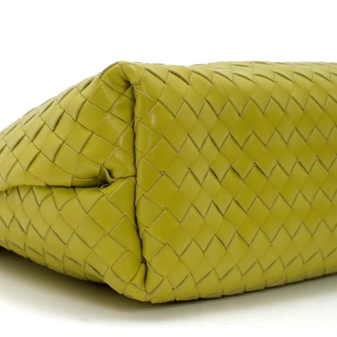 Bottega Veneta - Yeşil Intrecciato Deri BV Omuz Çantası