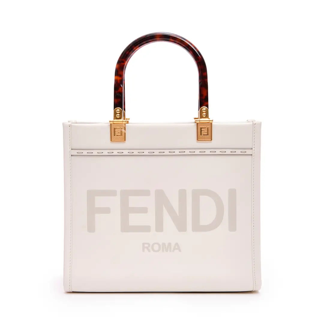 Fendi - Beyaz 'Sunshine' Small Çanta - Authentic Seconds