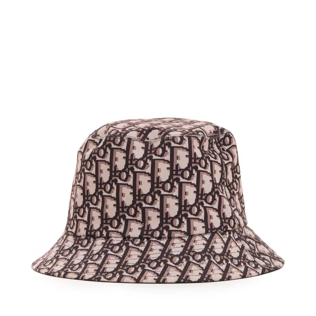 Christian Dior - Navy Blue & Oblique Reversible Hat - Authentic