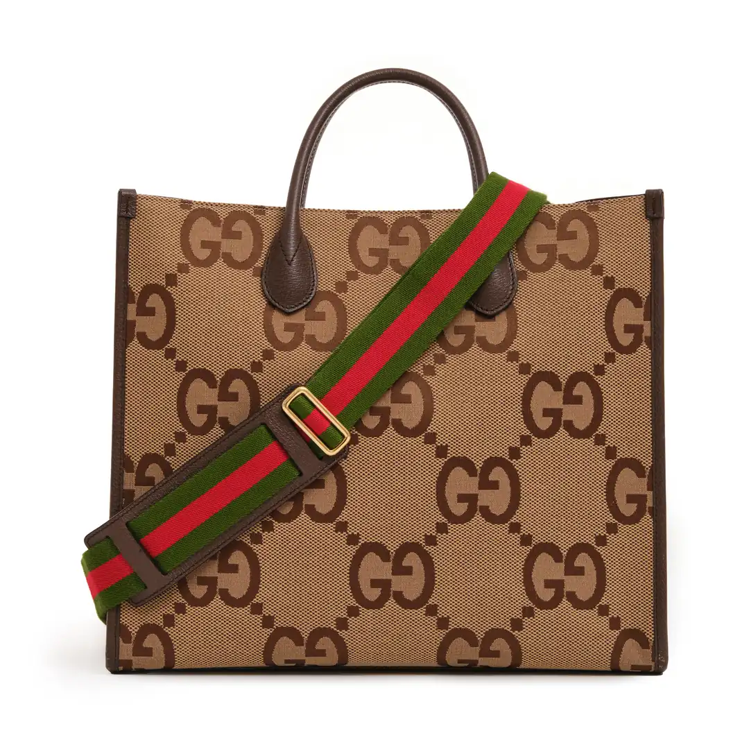 Gucci - Jumbo GG Canvas Tote Bag - Authentic Seconds