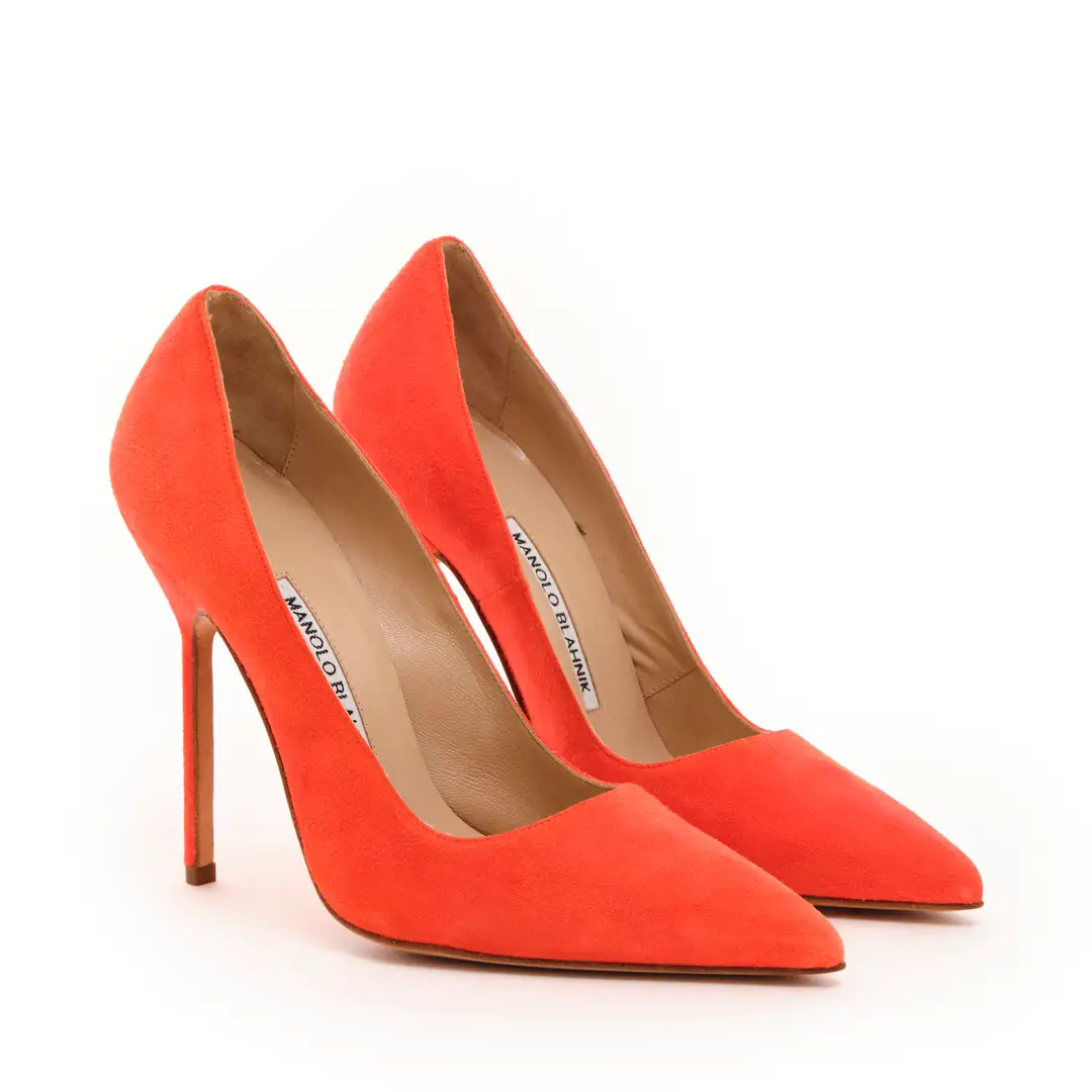 靴 MANOLO BLAHNIK 36 Manolo Blahnik - Orange Pointed Toe Topuklu Ayakkabı / 36