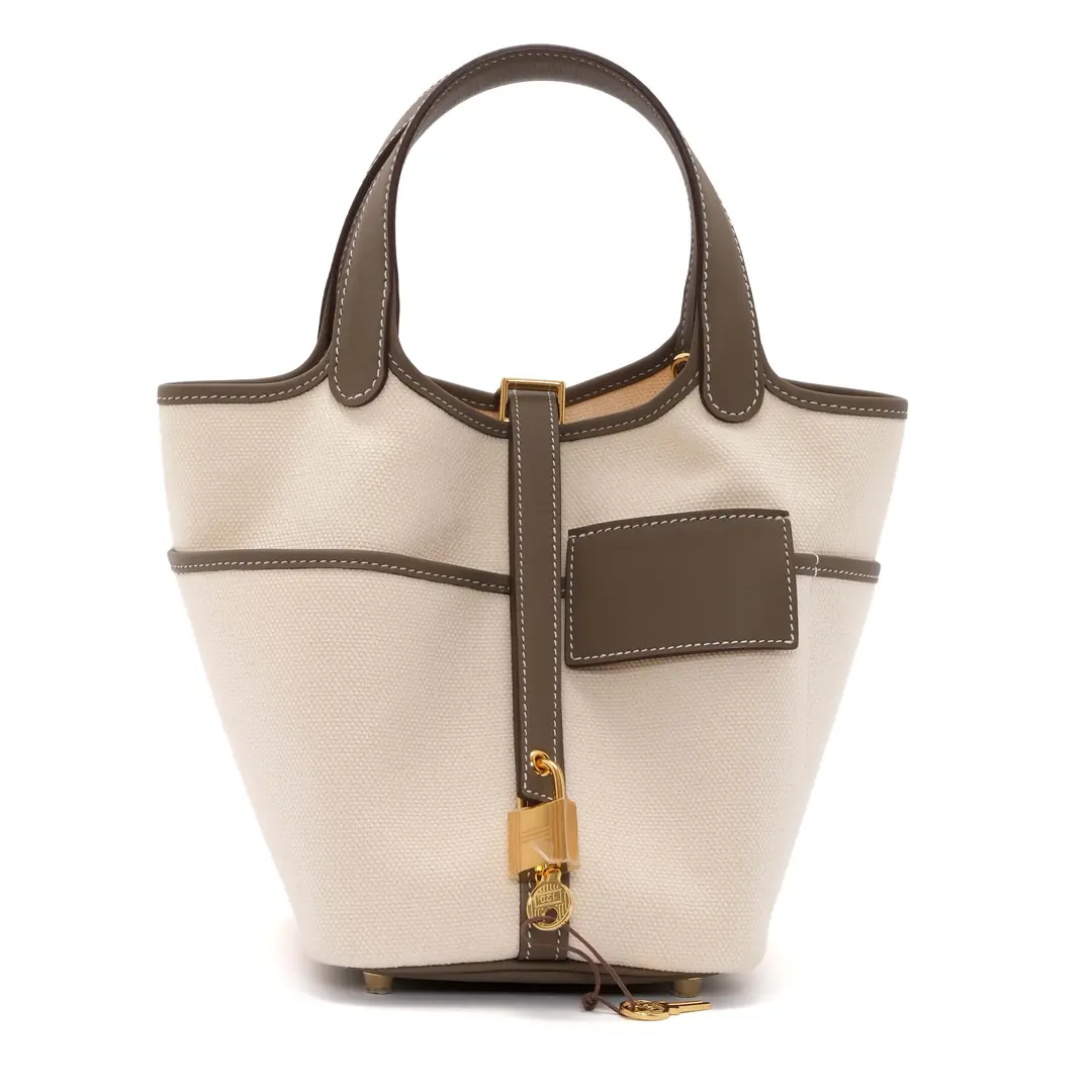 Hermes Hermes - Cargo Picotin Lock 18 El Çantası GHW - Authentic