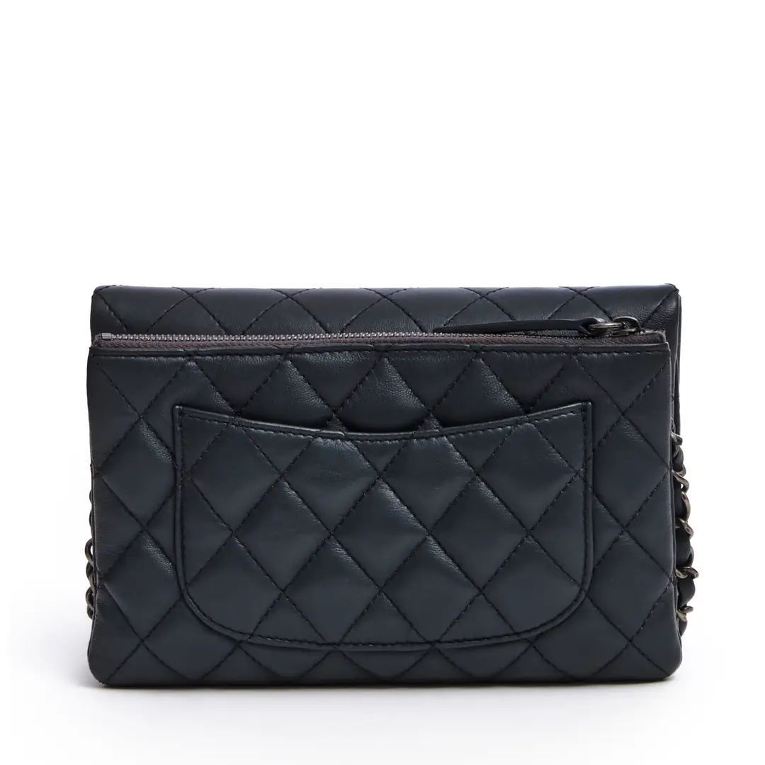 l*9様 Chanel Chanel - Gri Paris - Salzburg Zip Multi Flap Çanta - Authentic Seconds
