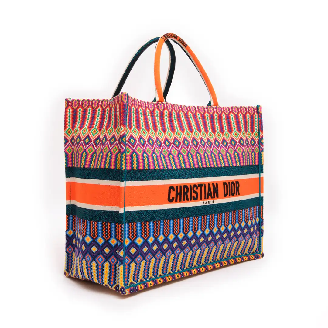 Christian Dior - Çok Renkli Large 'Book Tote' Çanta
