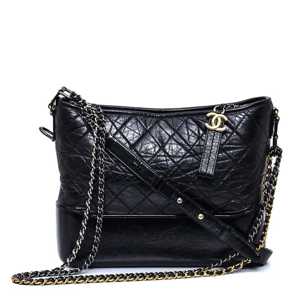 Chanel - Siyah 'Gabrielle' Medium Hobo Çanta - Authentic Seconds