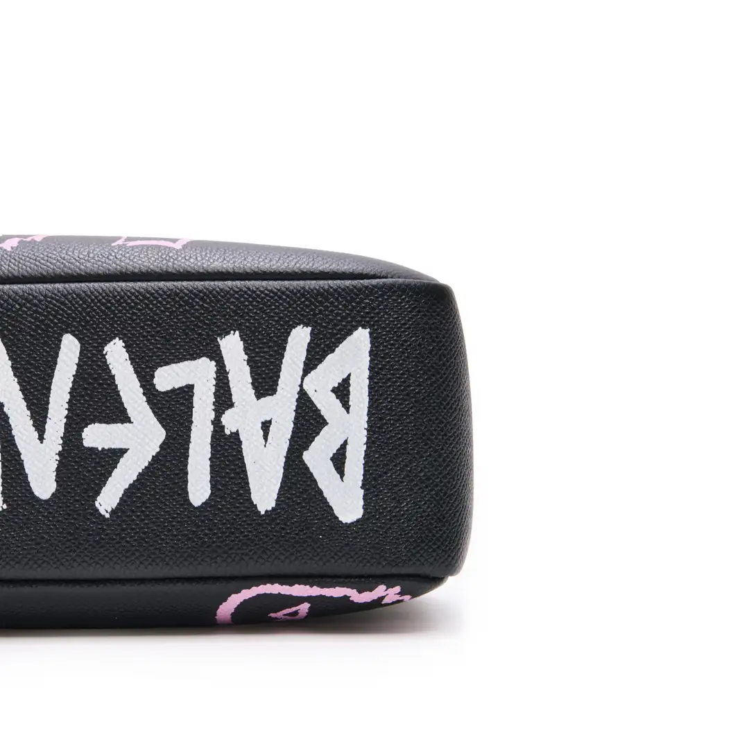 Balenciaga Balenciaga - Siyah Graffiti Medium Flap Çanta
