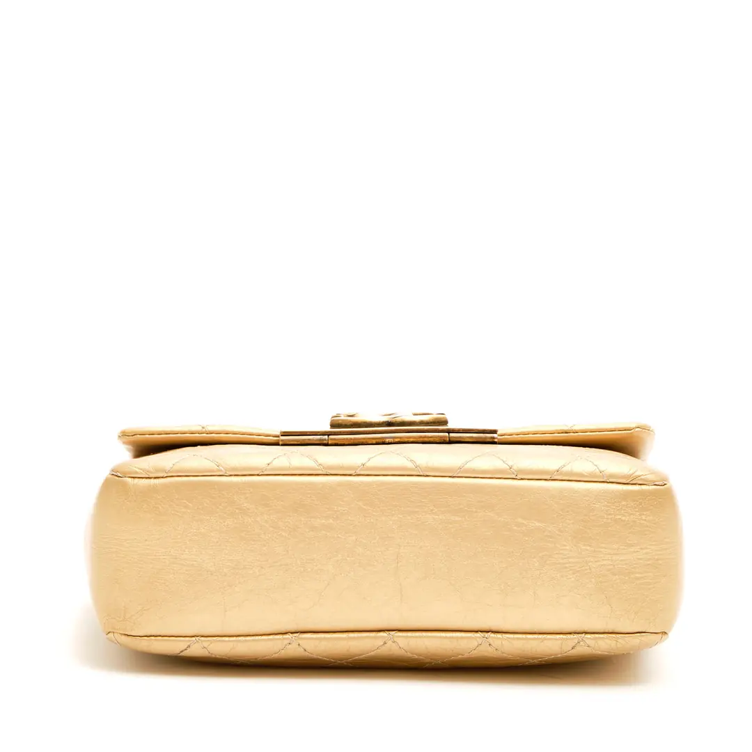 Chanel - Gold CC Logo Square Flap Çanta - Authentic Seconds
