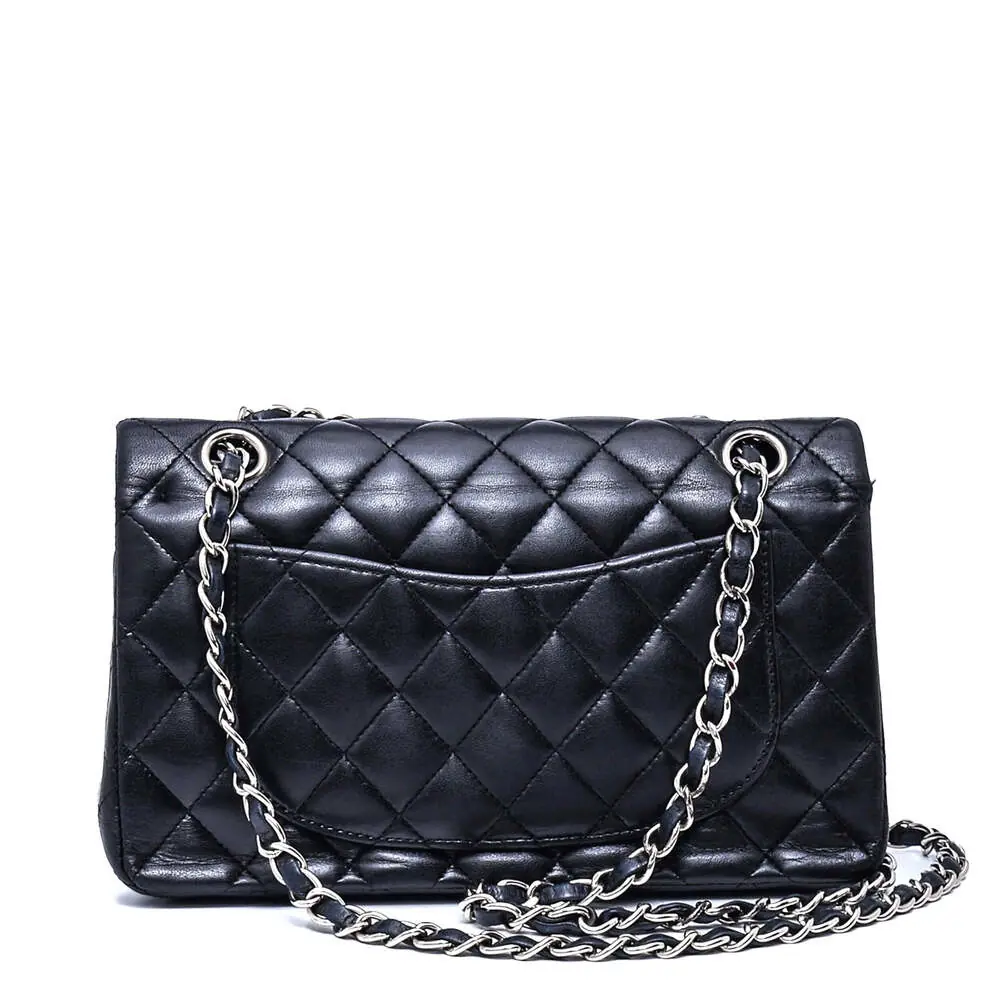 CHANEL② Chanel - Siyah Klasik 11.12 Double Flap Deri Çanta - Authentic Seconds