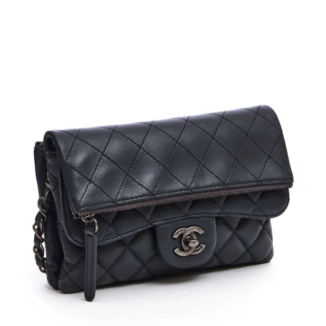 Chanel - Gri Paris - Salzburg Zip Multi Flap Çanta - Authentic Seconds