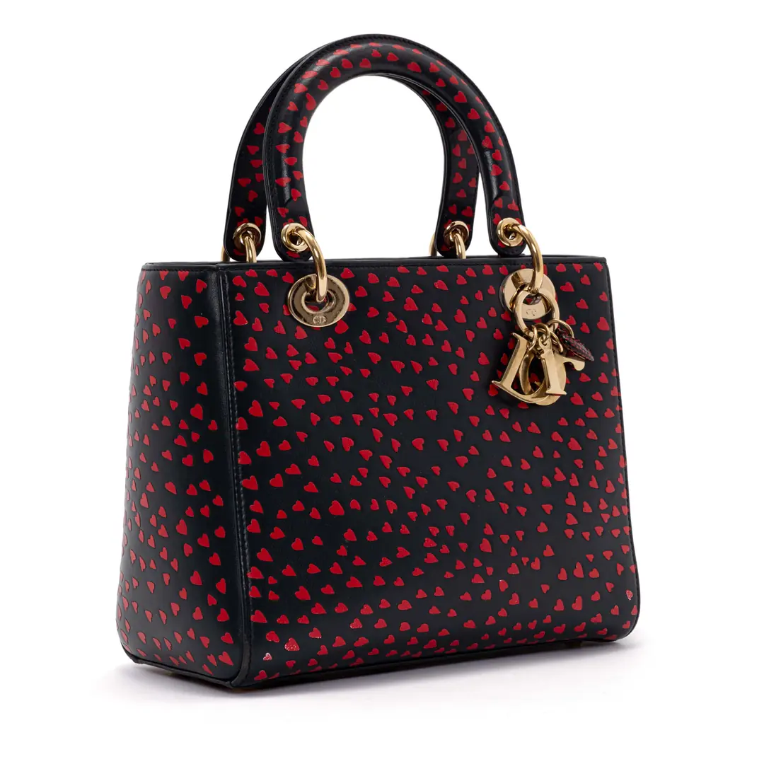 Christian Dior Christian Dior - Lacivert 'Lady Dior' Small Çanta