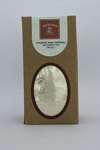 ORGANİK (DİNKEL-SPELT) KAVUZLU BUĞDAY UNU(KEPEKLİ) 750 GR