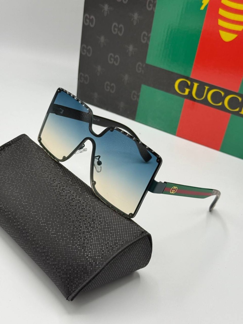 Gucci Renkli Cam İthal Kadın Güneş Gözlüğü 