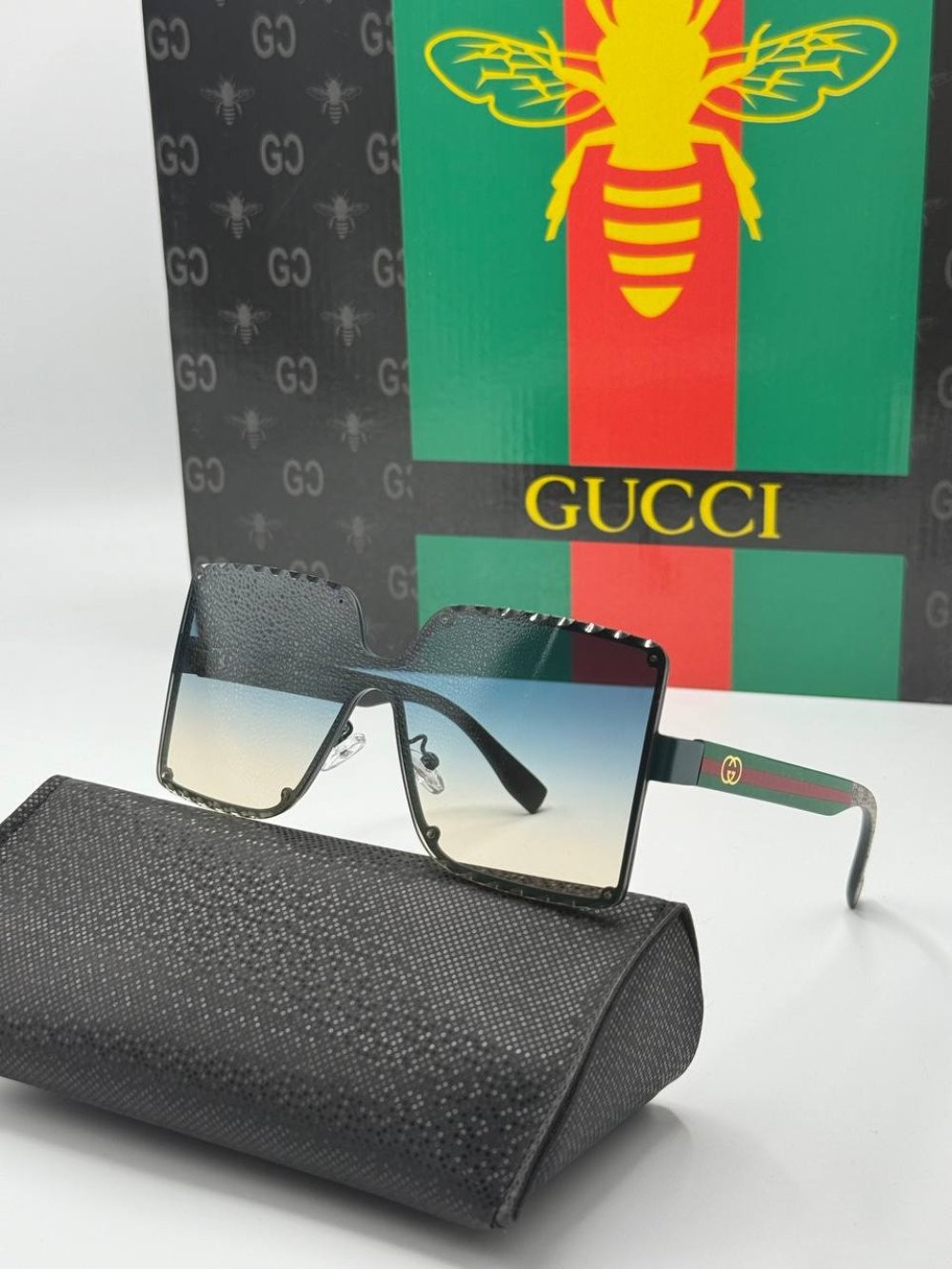 Gucci Renkli Cam İthal Kadın Güneş Gözlüğü 