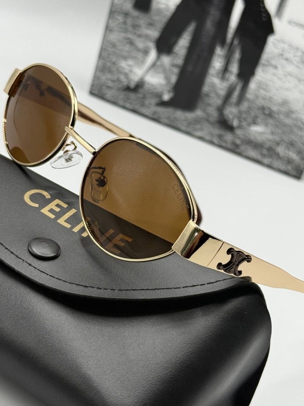 Celine Kahverengi Unisex Güneş Gözlüğü  