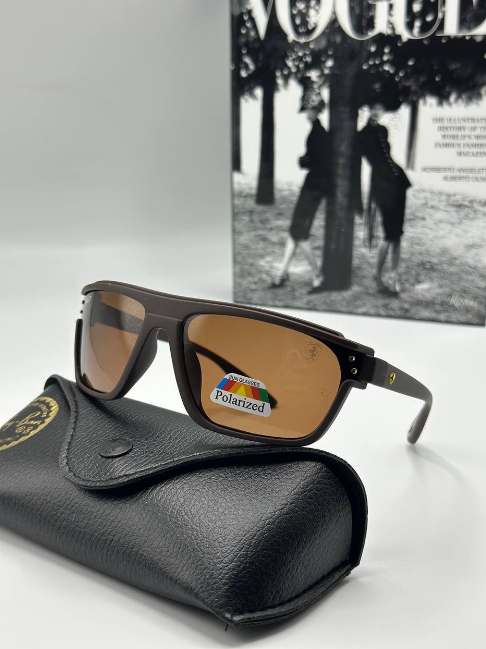 Rayban Ferrari Kahverengi İthal Erkek Güneş Gözlüğü 