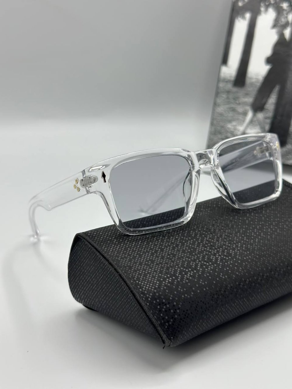 UV-400 Şeffaf İthal Unisex Güneş Gözlüğü  