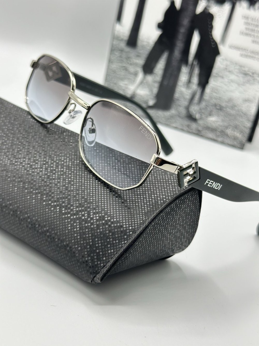 Fendi Gümüş İthal Unisex Güneş Gözlüğü  