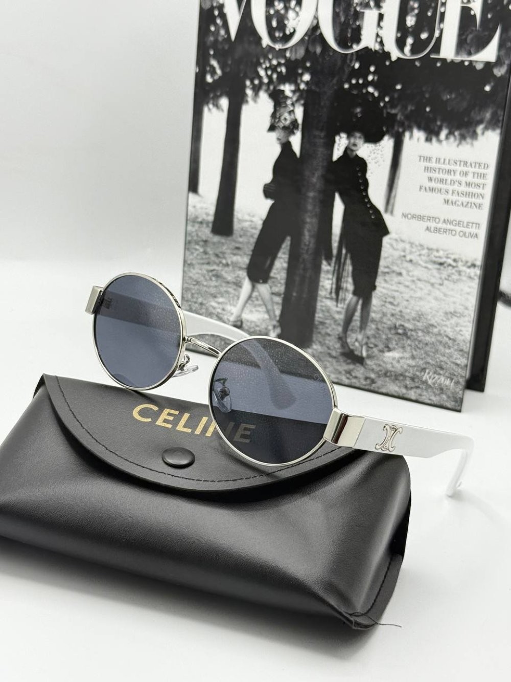Celine Beyaz Unisex Güneş Gözlüğü  
