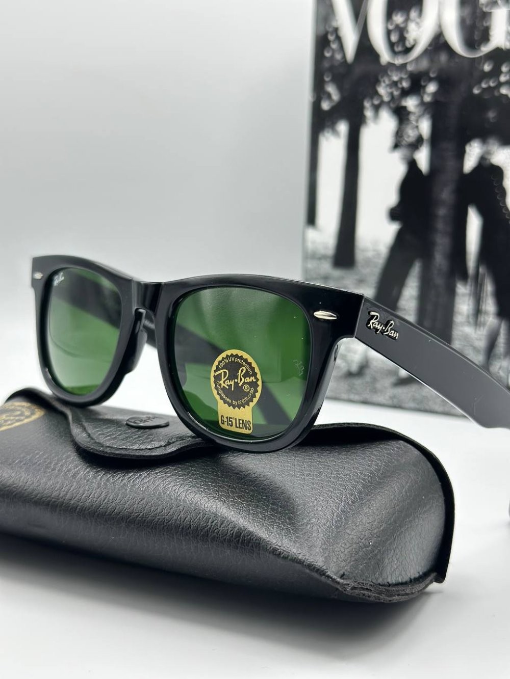 Rayban Wayfarer 2140 Yeşil Cam Unisex Gözlük  