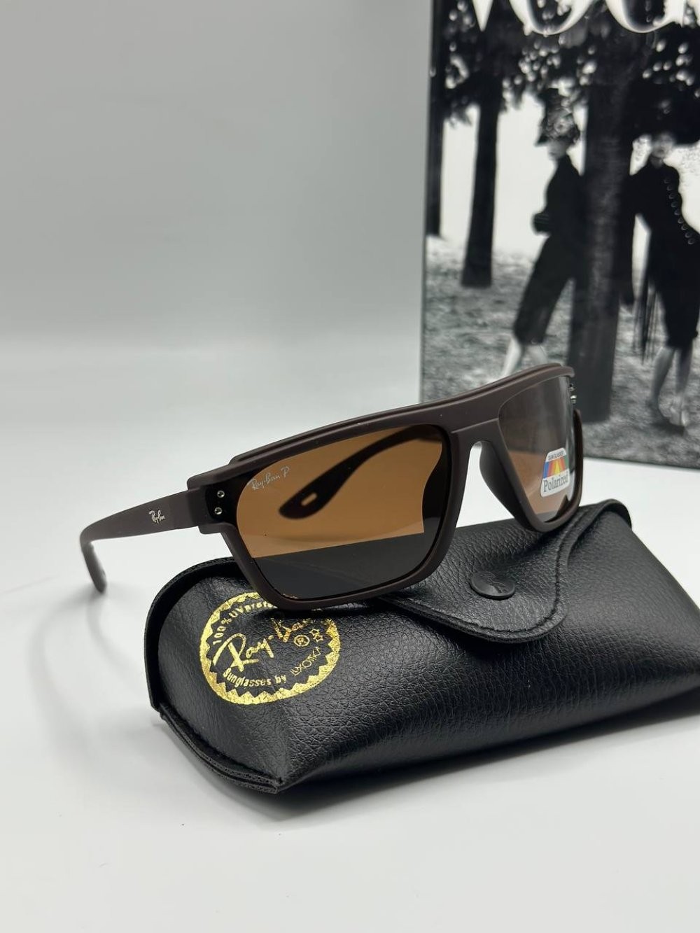 Rayban Ferrari Kahverengi İthal Erkek Güneş Gözlüğü 