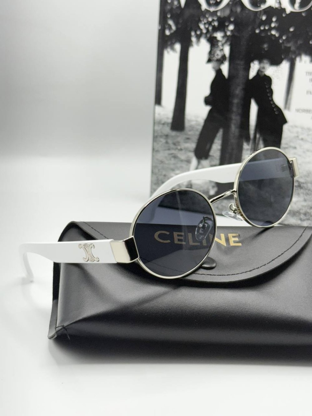 Celine Beyaz Unisex Güneş Gözlüğü  