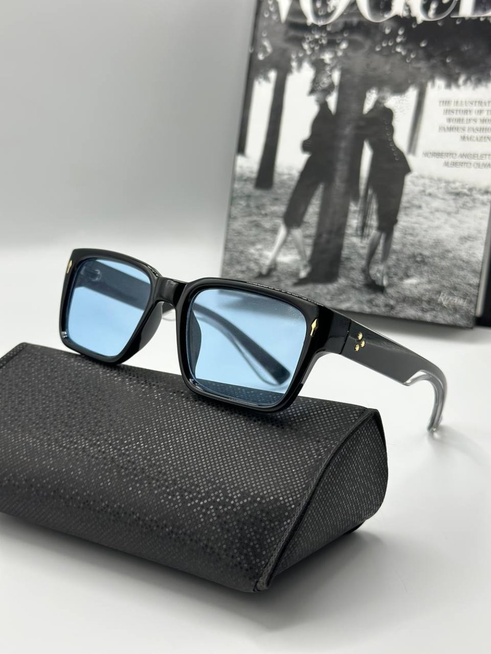 UV-400 Şeffaf Mavi Cam İthal Unisex Güneş Gözlüğü 