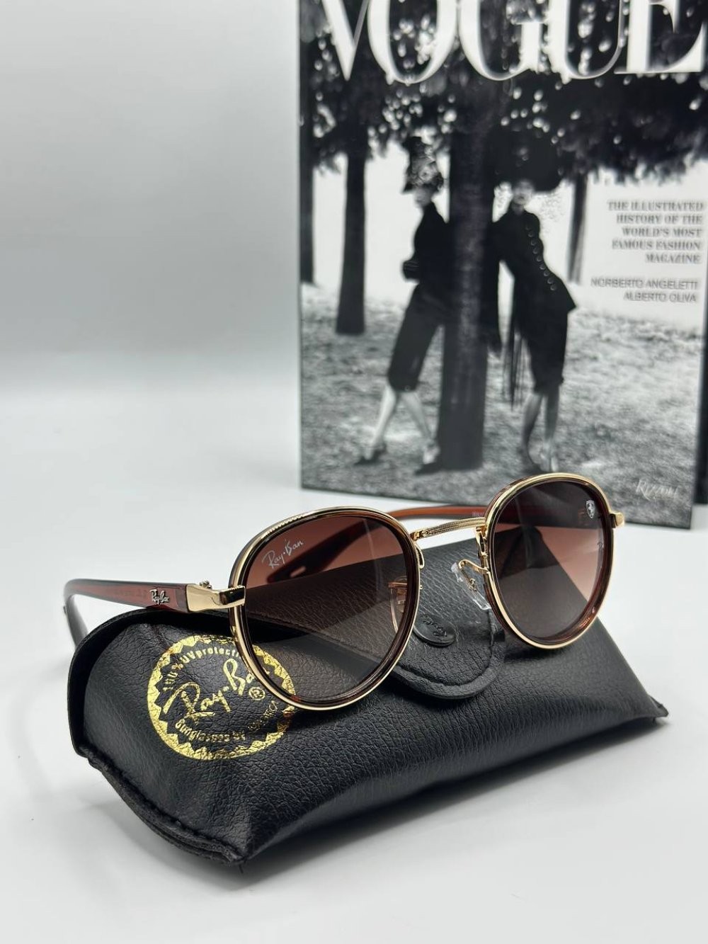 Rayban Round Kahverengi Unisex Güneş Gözlüğü  