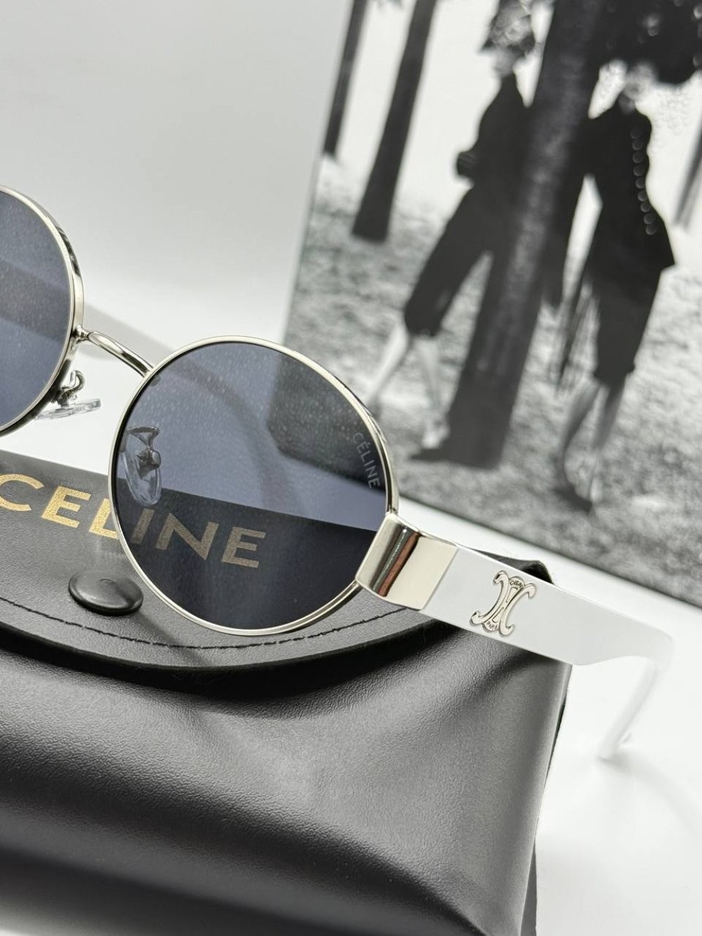 Celine Beyaz Unisex Güneş Gözlüğü  