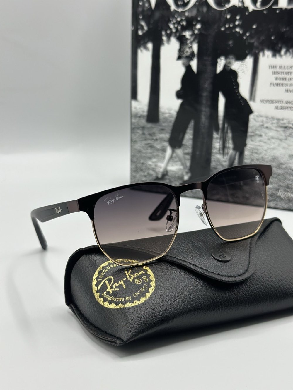 Ray-Ban Scuderia Kahverengi Ferrari Unisex Güneş Gözlüğü 