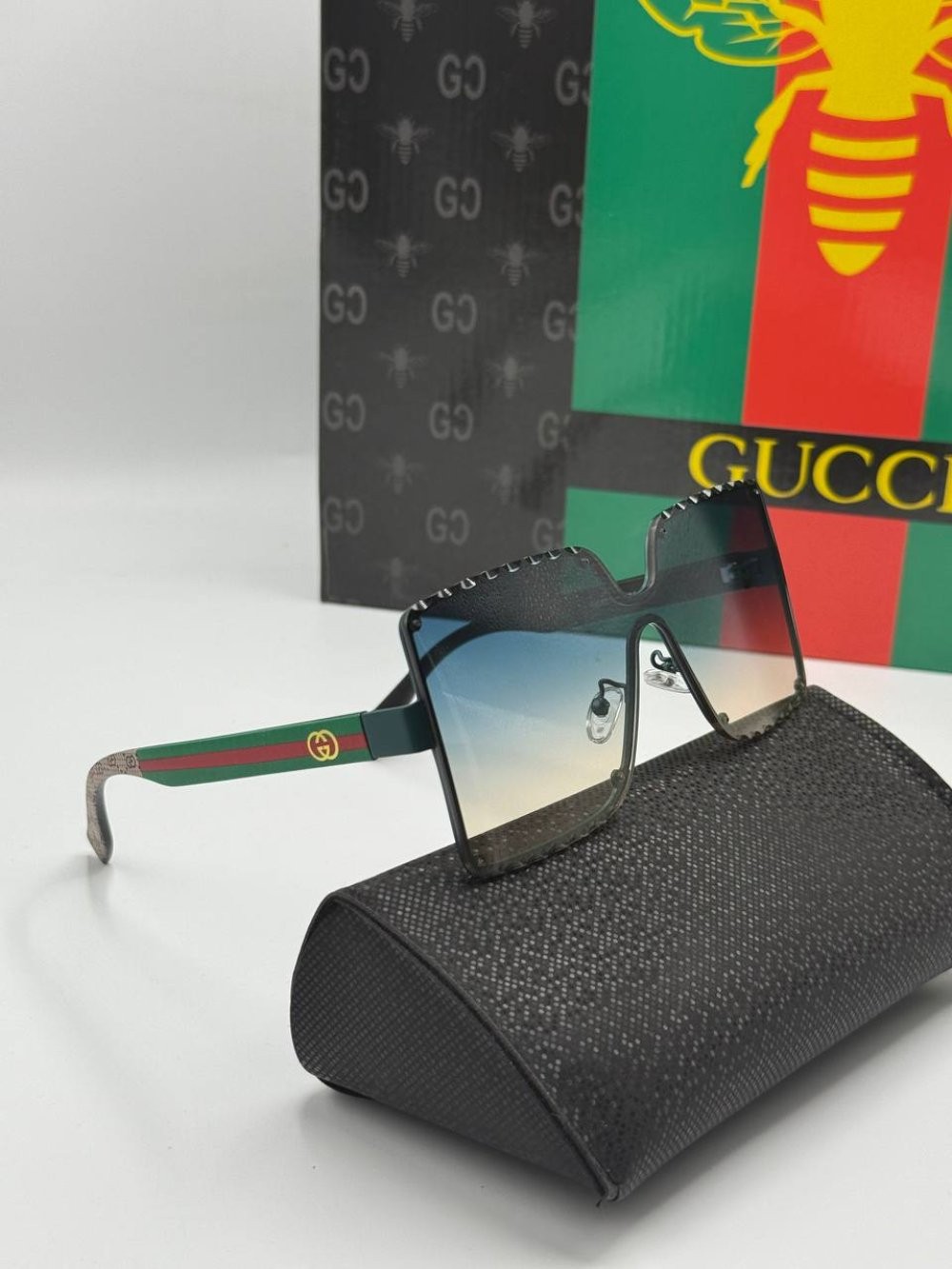 Gucci Renkli Cam İthal Kadın Güneş Gözlüğü 