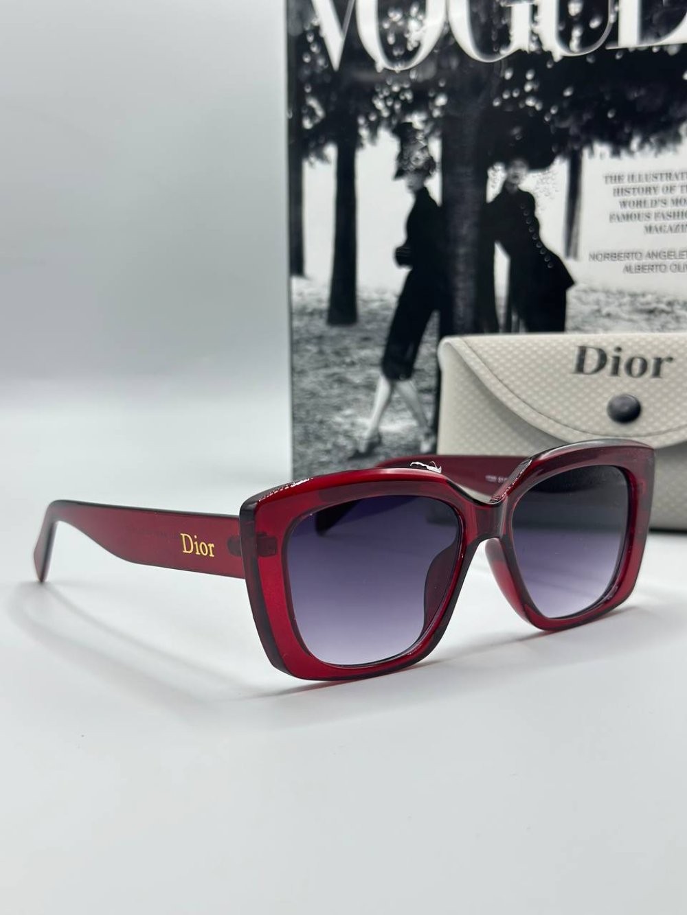 Dior Soft Kırmızı Romantik Kombinlerin Yıldızı Kadın Gözlük 