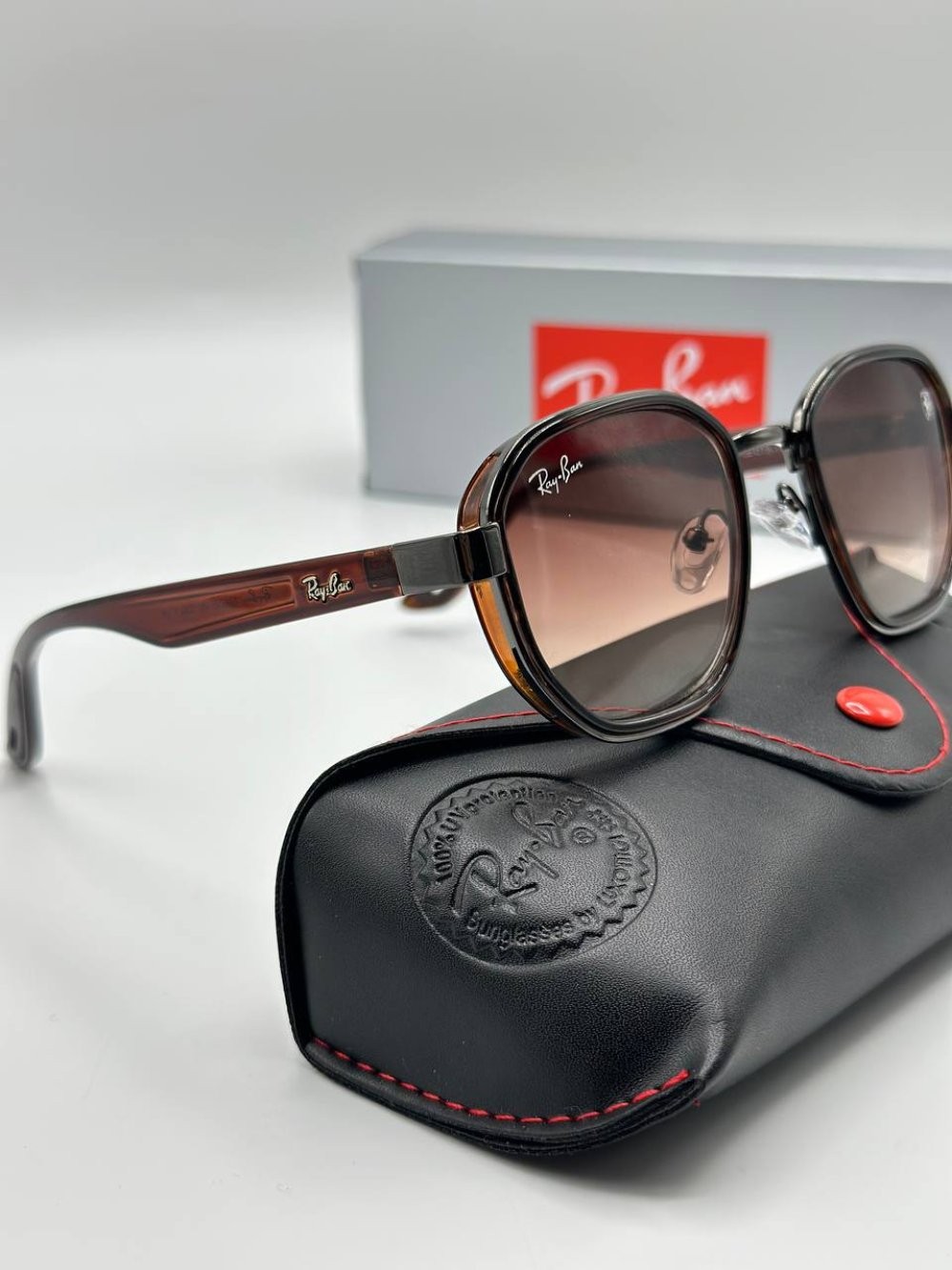 Rayban Ferrari Kahverengi İthal Unisex Gözlük 