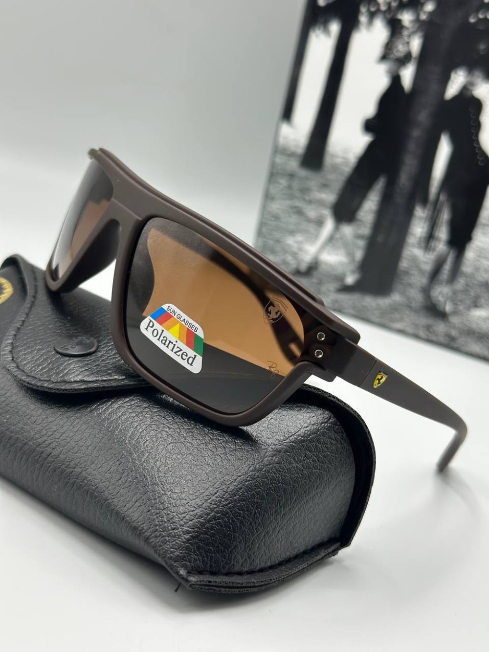 Rayban Ferrari Kahverengi İthal Erkek Güneş Gözlüğü 
