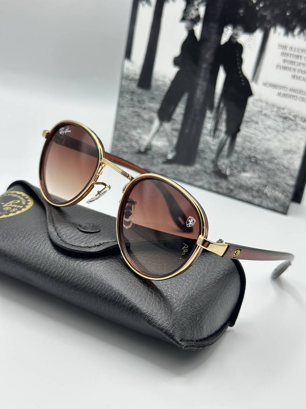 Rayban Round Kahverengi Unisex Güneş Gözlüğü  
