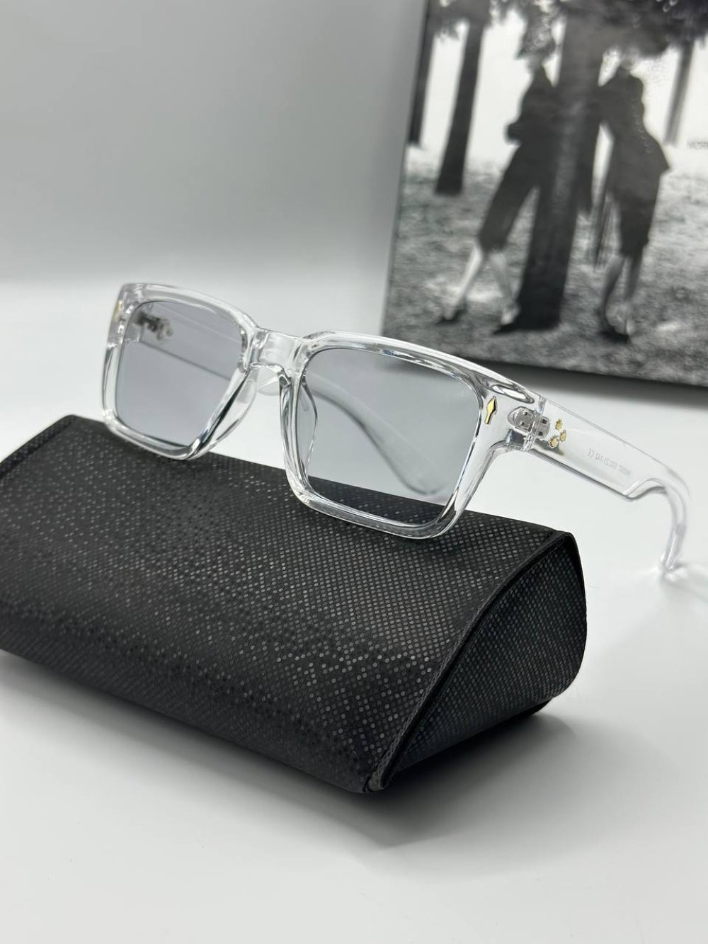 UV-400 Şeffaf İthal Unisex Güneş Gözlüğü  