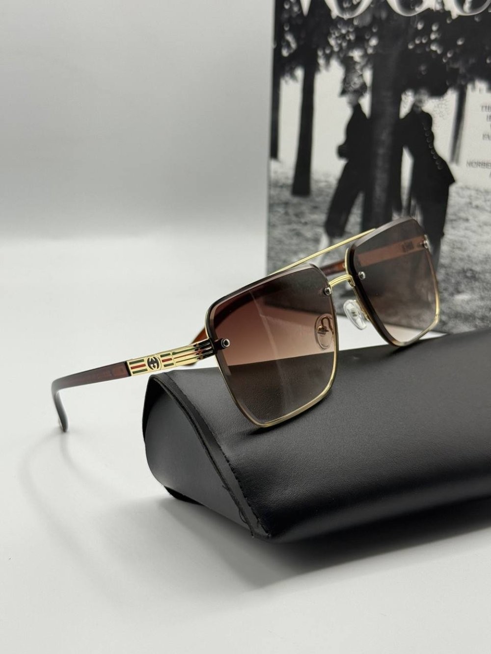 Gucci Kahverengi İthal Erkek Güneş Gözlüğü  
