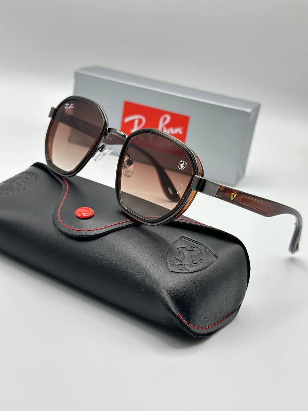 Rayban Ferrari Kahverengi İthal Unisex Gözlük 