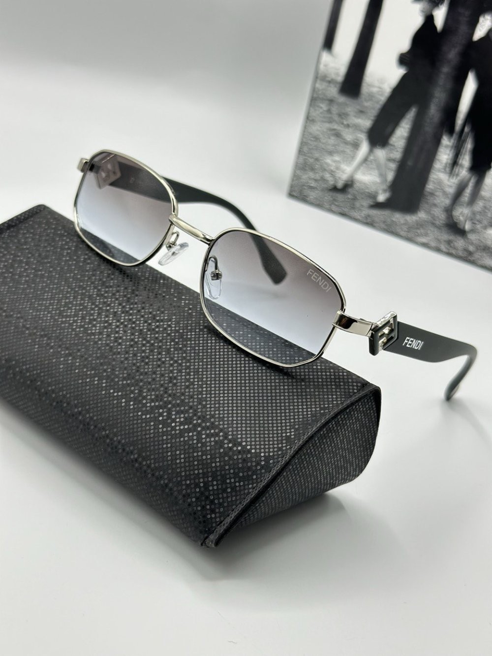 Fendi Gümüş İthal Unisex Güneş Gözlüğü  