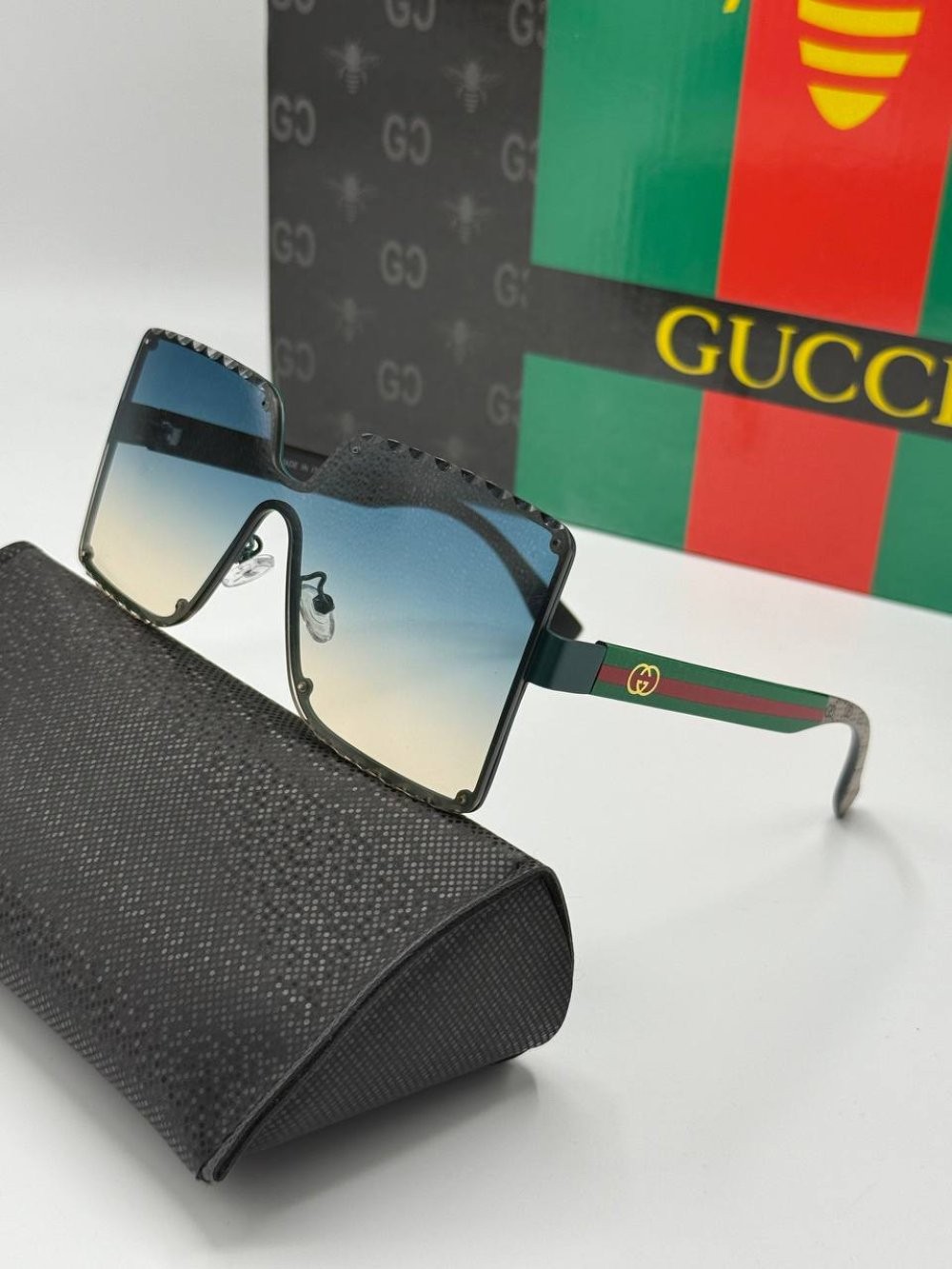 Gucci Renkli Cam İthal Kadın Güneş Gözlüğü 