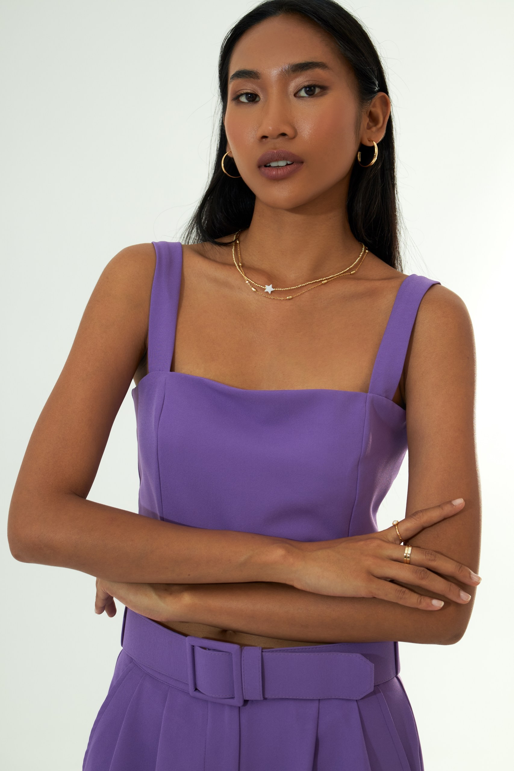 Purple Royal Crop Top