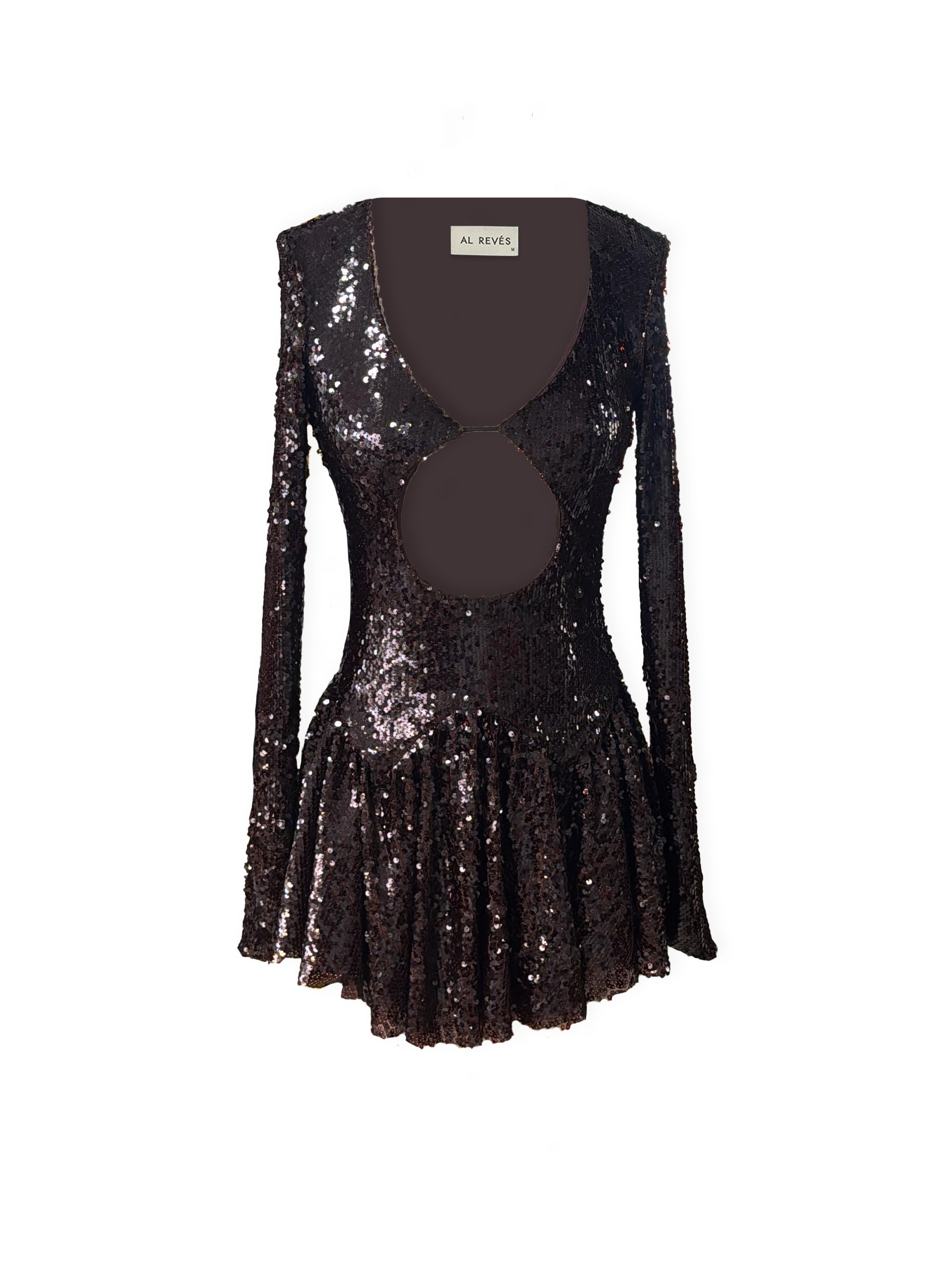 Celia Sequin Brown Dress