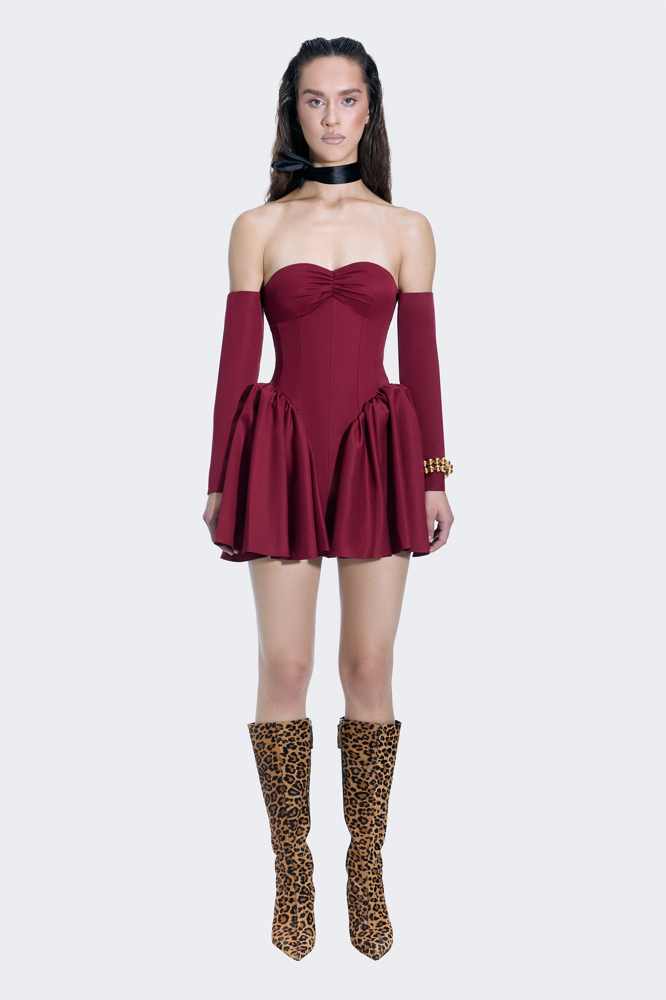 Candela Burgundy Dress