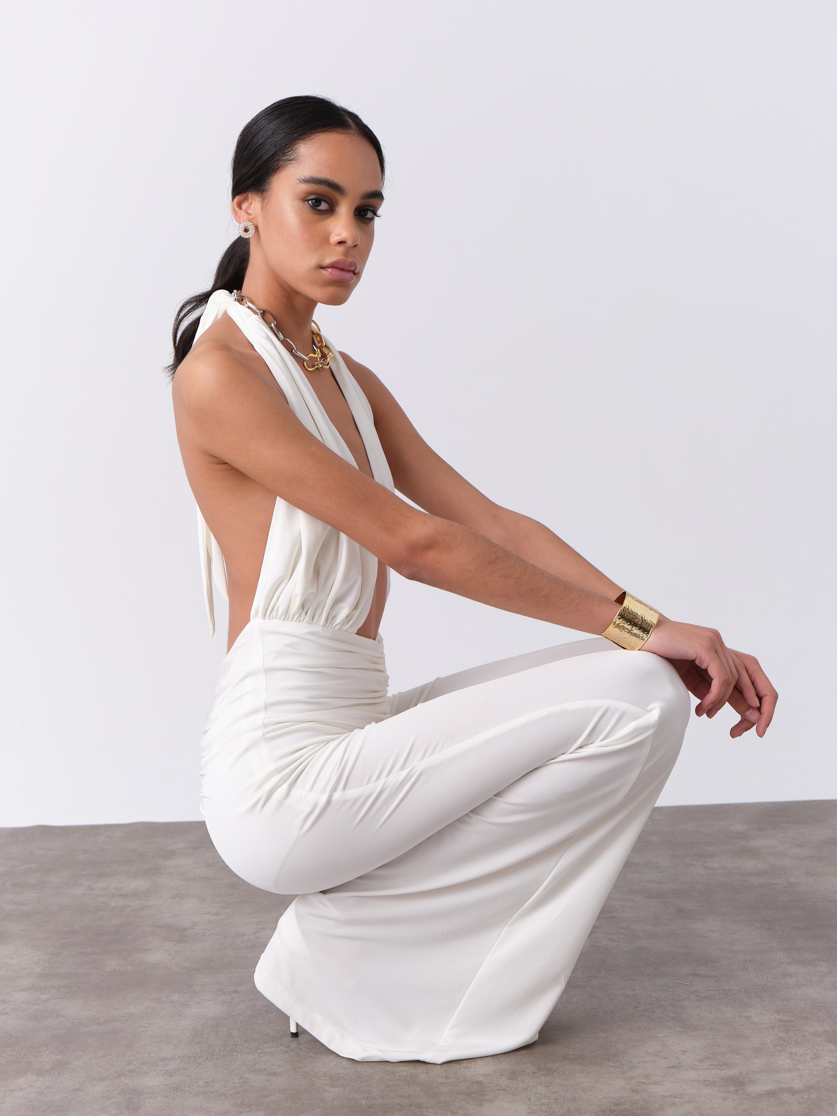 Ines Jumpsuit in White