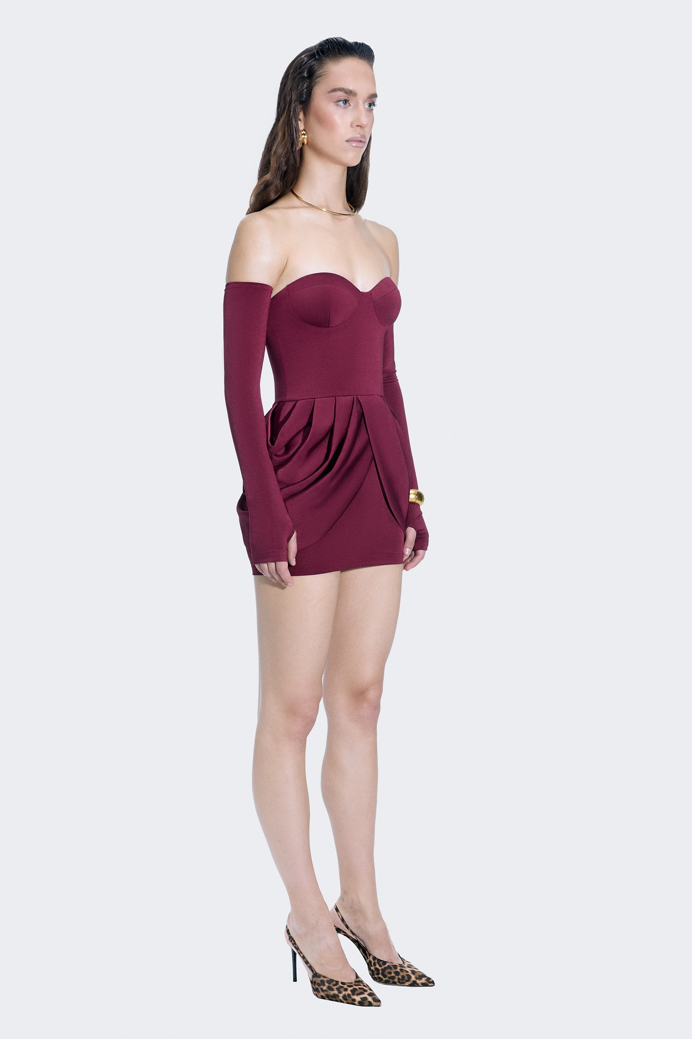 Fuego Burgundy Dress