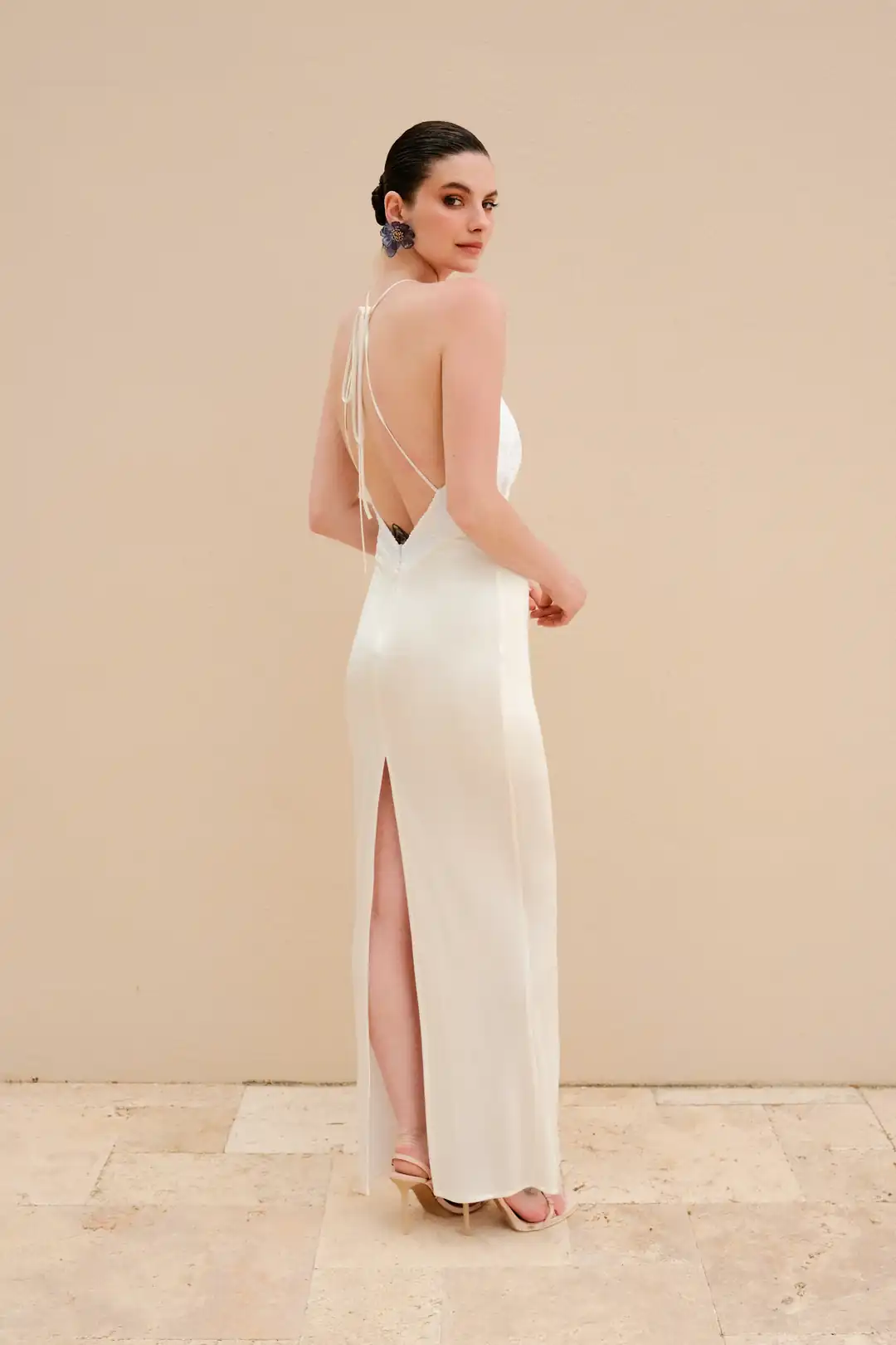 Alba Low-cut Long Dress