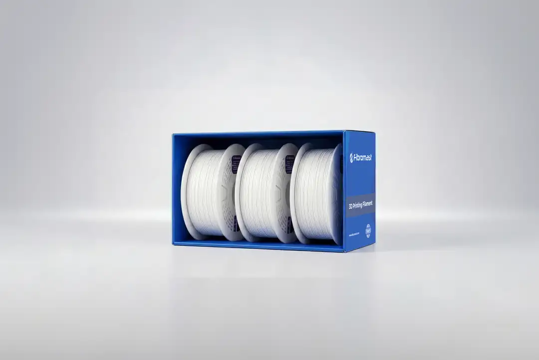 Fibromast Triple Material Edition 3'lü Beyaz Filament Seti - PLA PETG Hyper PLA - 3 KG