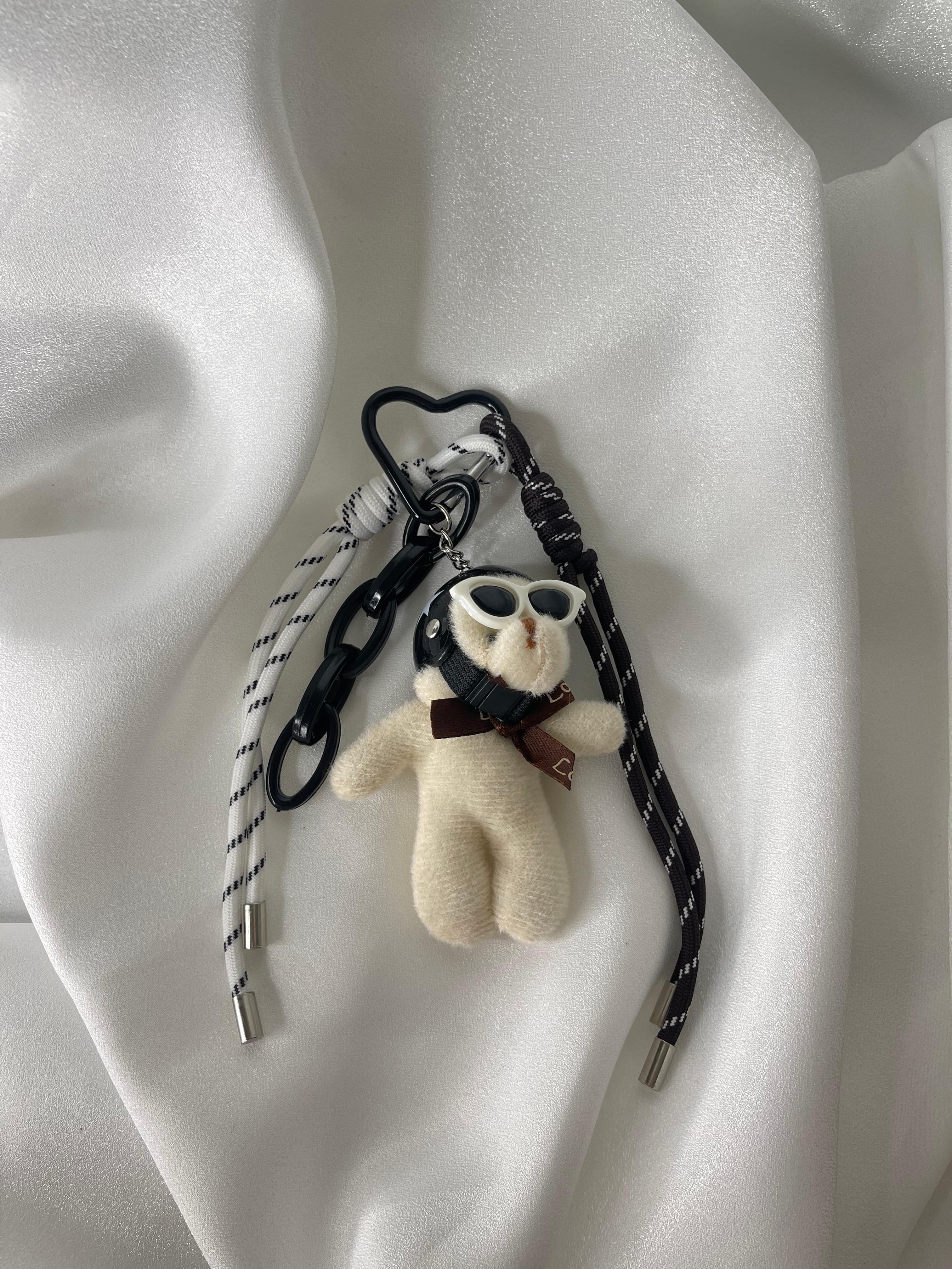 Motorcu Ayı Charm Aksesuar